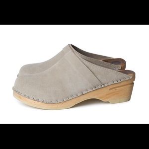 Troentorps Da Vinci Swedish clogs light grey sz 38